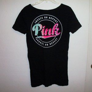 Pink Victoria Secret graphic T-shirt XS (#EV1340)